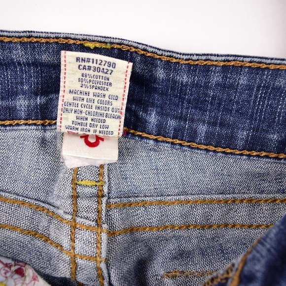 True Religion Jeans Womens Size 27 Tapered Leg Low - Picture 4 of 6